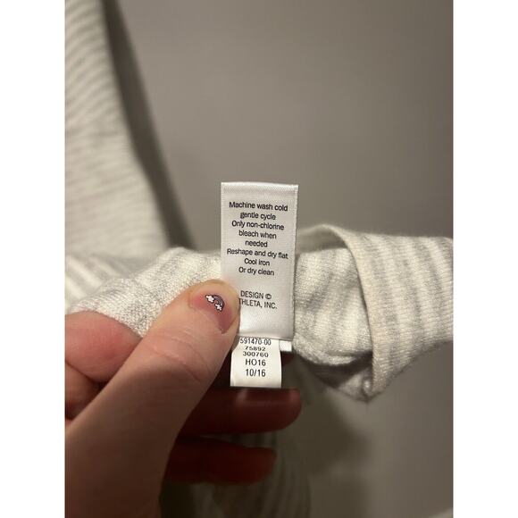 Athleta Gray Striped Mini Dress - Picture 5 of 6